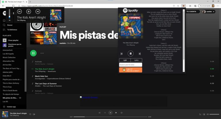 Как просмотреть тексты песен Spotify в Microsoft Edge